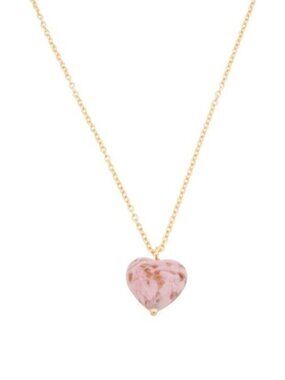 MIA FIORE Made In Italy 18kt Gold Plated Murano Heart Long Necklace